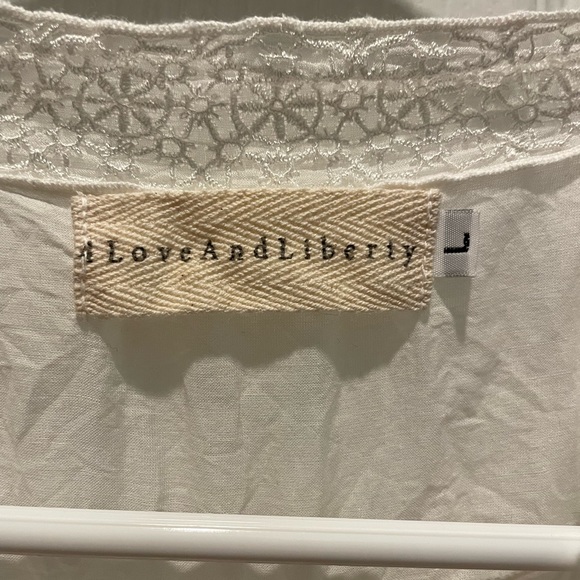 4 Love and Liberty x Johnny Was NWT Silk Sheer Blouse Dress Beach Cover Up - Picture 4 of 5